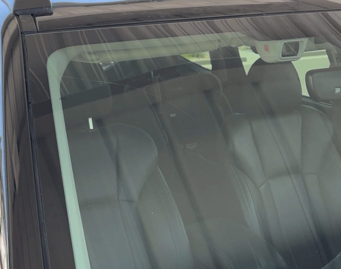 long crack windshield repair done by chip pro utah